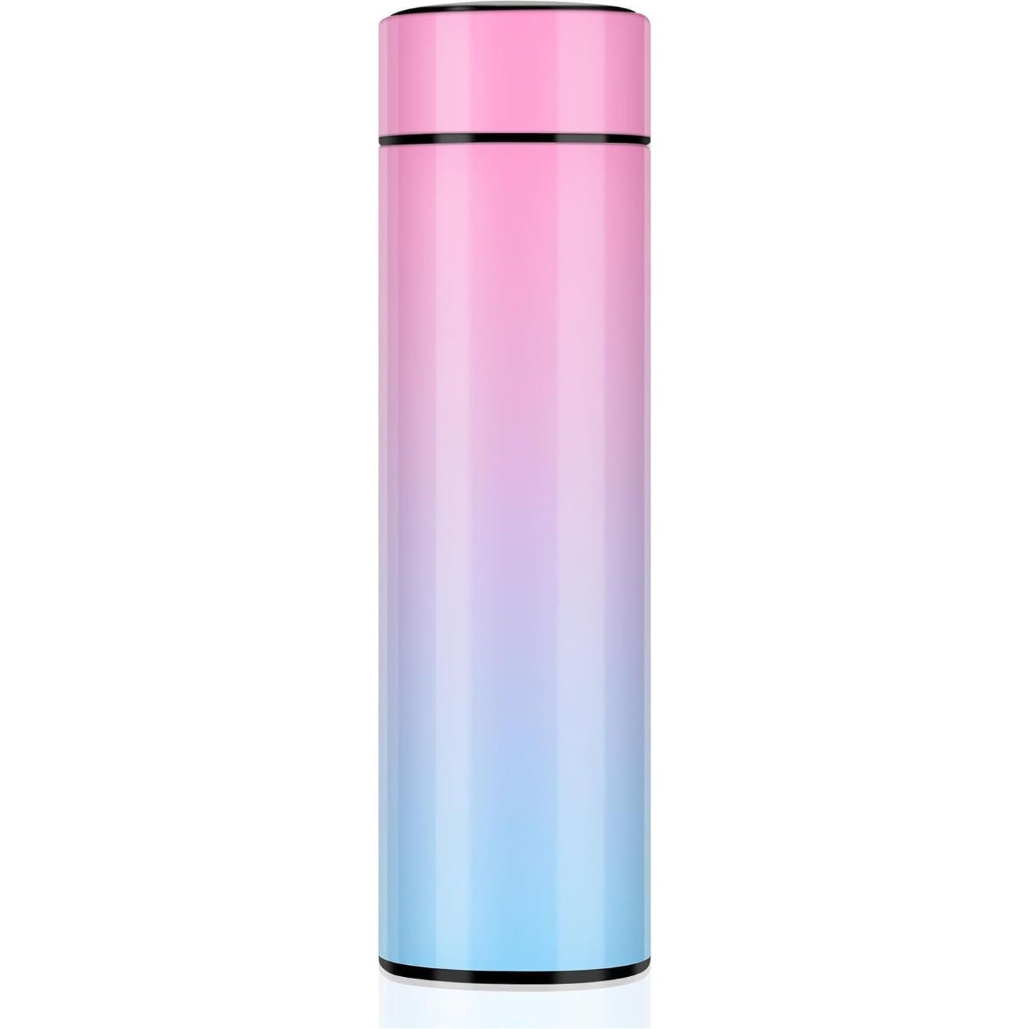 Smart Flask 500 ml – Bouteille d'eau isotherme en acier inoxydable avec écran tactile LED et affichage de la température, étanche et parfaite pour les voyages, la salle de sport, la maison et le bureau. (Dégradé) – P002